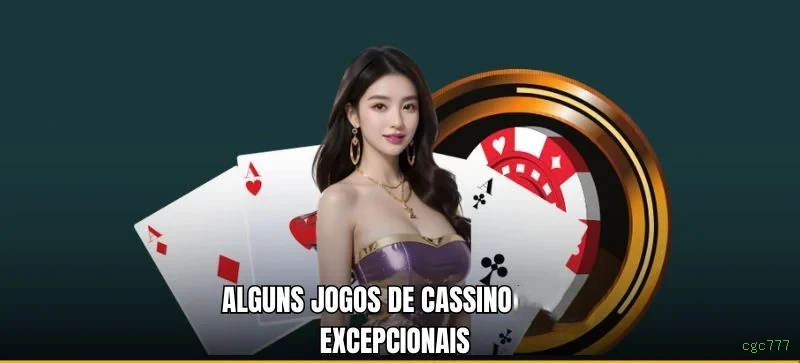 Imagem promocional do cassino online da cgc777 mostrando jogos ao vivo